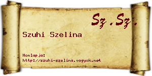 Szuhi Szelina névjegykártya